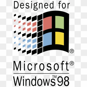 Designed For Microsoft Windows 98, HD Png Download - windows 98 logo png