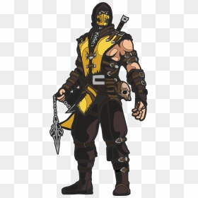Scorpion Mortal Kombat Png, Transparent Png - mortal kombat scorpion png