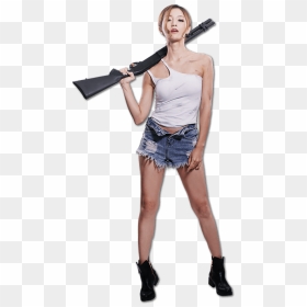 Zombie Girl Png - Assault Rifle, Transparent Png - zombie girl png
