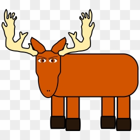 Pale Blue Moose Svg Clip Arts - Animated Moose, HD Png Download - moose silhouette png