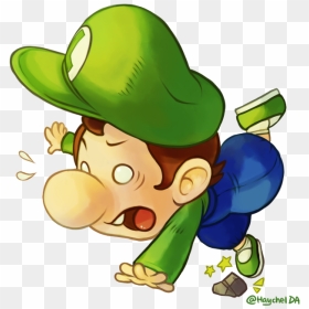 Baby Green Mario - Baby Luigi Fan Art, HD Png Download - luigi hat png