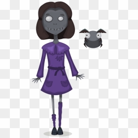 Zombie Girl Clipart - Clip Art, HD Png Download - zombie girl png