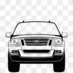 Front Car Silhouette Png, Transparent Png - suv png