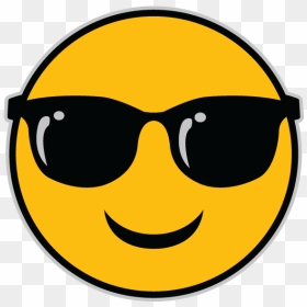 The Sunglasses Emoji - Emoji Sun With Sunglasses, HD Png Download - nerd emoji png