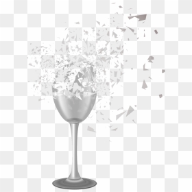 Broken Wine Glass Png, Transparent Png - shattered glass effect png