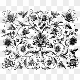 Background V - Transparent Victorian Pattern Png, Png Download - flower pattern png