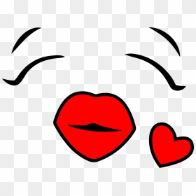 Heart Smiley Faces Clip Art, HD Png Download - kissing emoji png