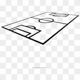 Soccer Field Coloring Page - Drawing, HD Png Download - soccer field png