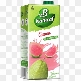 B Natural Guava Juice, HD Png Download - juice box png