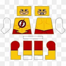 Transparent Reverse Flash Png - Lego Kid Flash Decal, Png Download - reverse flash png
