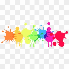 Paint Splatter Straight Line, HD Png Download - paint line png