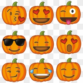 Pumpkin Emoji Collection Jack O Lantern - Transparent Pumpkin Emoji, HD Png Download - pumpkin emoji png