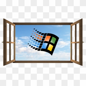 New Partnership With Windows On Windows - Window, HD Png Download - windows 98 logo png