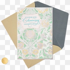 Flower Pattern 35th Anniversary Card, HD Png Download - flower pattern png