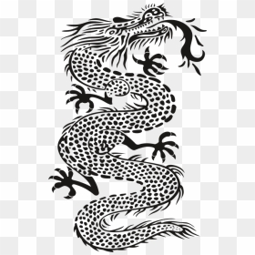 Dragon, Monster, Black, Tattoo, No Background, Teeth - Dragon Tattoo Transparent Background, HD Png Download - monster teeth png