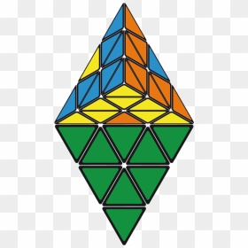 Pretty Patterns Pyraminx - Pretty Patterns, HD Png Download - triangle pattern png