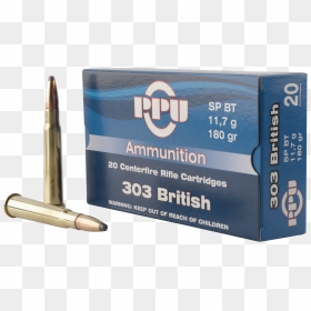 Ppu 303 British Soft Point, HD Png Download - bullet shells png