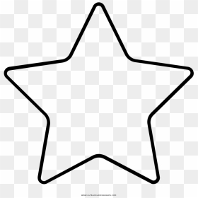Rounded Star Coloring Page - Line Art, HD Png Download - rounded star png