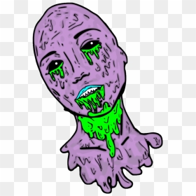 Thumb Image - Grime Art Zombie Png, Transparent Png - zombie girl png