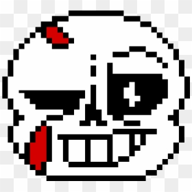 Sans Head Png - Sans Face Pixel Art, Transparent Png - vhv