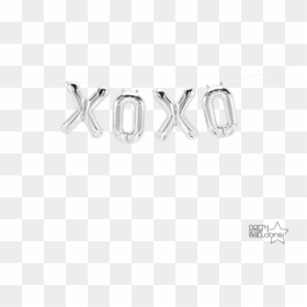 Xoxo Balloons Transparent, HD Png Download - silver banner png