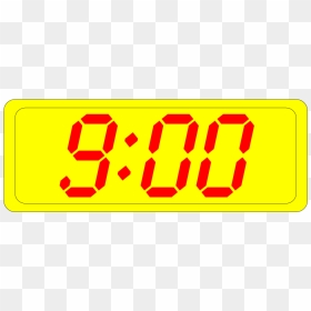 Digital Clock - Digital Clock Clip Art, HD Png Download - clock emoji png