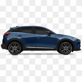 2018 Mazda 3 Hatchback Deep Crystal Blue Mica, HD Png Download - car side view png