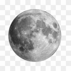 Full Moon Lunar Phase Clip Art - Transparent Background Full Moon Png, Png Download - moon vector png