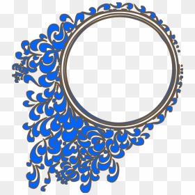 Oval Frame Svg Clip Arts - Royal Blue Wedding Background, HD Png Download - oval border png