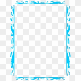 Water Border Clipart, Png Download - Blue Page Border Designs, Transparent Png - kappa pride png
