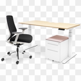 Bureau Standing Package - Office Furniture, HD Png Download - office chair png