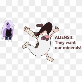 Aliens They Want Our Minerals Mammal Cartoon Text Vertebrate - Steven Universe Other Aliens, HD Png Download - steven universe amethyst png