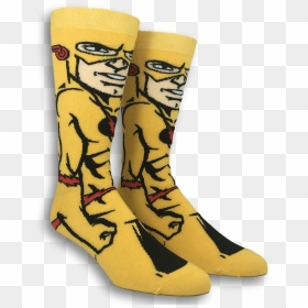 Dc Comics Reverse Flash 360 Superhero Socks - Sock, HD Png Download - reverse flash png