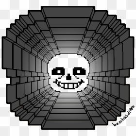 Hey If You Overlap Sans Head Sprites On Top Of Each - Deadpool Logo Pixel Art, HD Png Download - sans head png