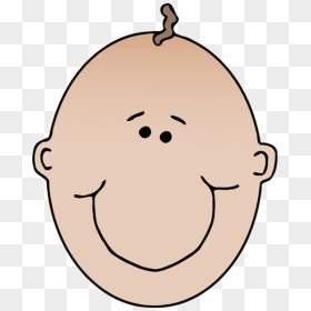 Baby Face Clipart, HD Png Download - bald head png