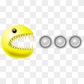 Vector Illustration Of Pacman Monster Eating Pills - Tiger Shark, HD Png Download - monster teeth png