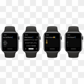 Choosing Alternate Words, Punctuation, Or Emoji Using - Apple Watch 3 Watch Faces, HD Png Download - clock emoji png