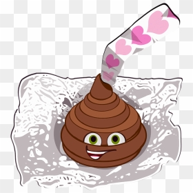 Cute Cartoon Character Chocolate, HD Png Download - kissing emoji png