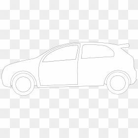 Line Art,angle,compact Car - Volkswagen New Beetle, HD Png Download - car side view png