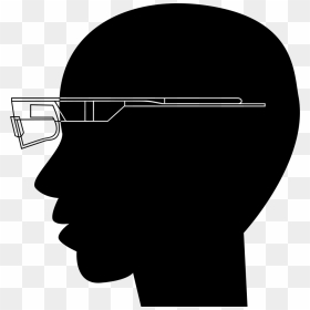 Google Glasses On Bald Head - Portable Network Graphics, HD Png Download - bald head png