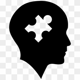 Bald Head With Puzzle Piece Comments - Puzzle Piece In Head, HD Png Download - bald head png