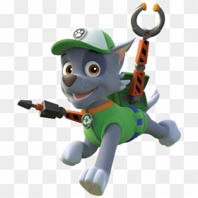 Paw Patrol Rubble Black And White Png - Rocky Paw Patrol Pup, Transparent Png - paw patrol rocky png