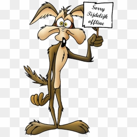 Wile E Coyote Help Clipart , Png Download - Wile E Coyote Help, Transparent Png - road runner png