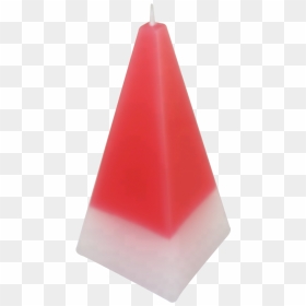 Color Changing Led Candles With Real Flame In Pyramid - Pyramid, HD Png Download - real flame png