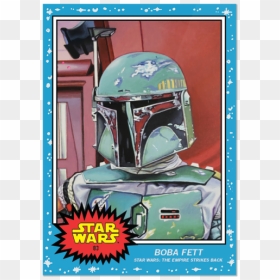 Star Wars Topps Living Set Cards, HD Png Download - boba fett helmet png