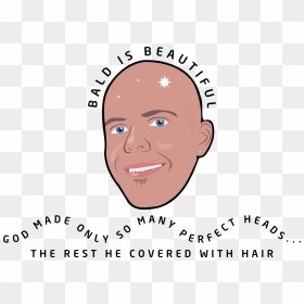 Bald Is Beautiful No Background Clip Arts - Bald Head Clip Art, HD Png Download - bald head png
