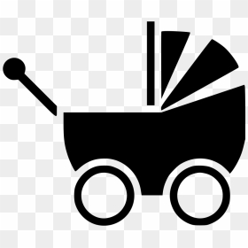 Baby Carriage - Baby Carriage Gray Icon, HD Png Download - carriage png