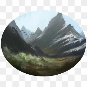 Snowy Mountains By Einarnordstrom-d86b6tc - Mountains Deviantart, HD Png Download - snowy mountain png