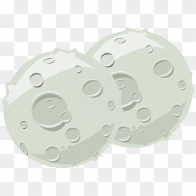 Transparent Asteroid Clipart - Moon Vector, HD Png Download - moon vector png
