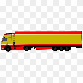 Collection Of Semi Truck Side View Clipart High - Semi Truck Side View, HD Png Download - car side view png